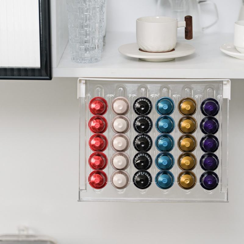 Coffee Pod Capsule Drawer Organizer for Nespresso Original Pods