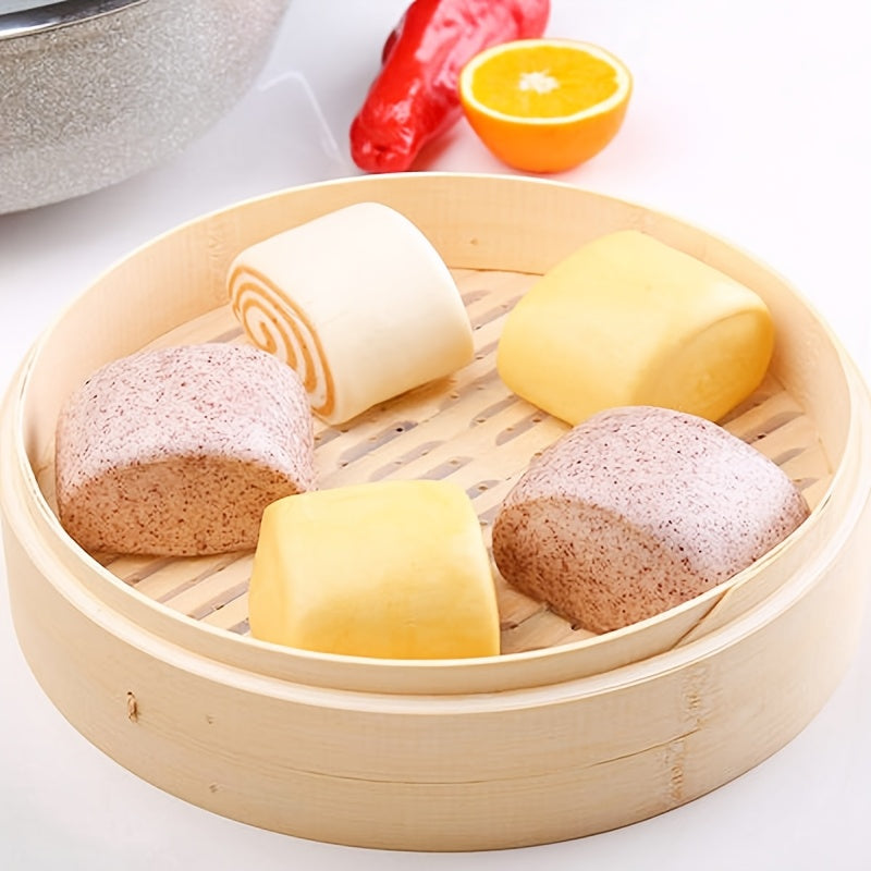 Bamboo Steam Basket 2-Tier Eco-Friendly Steamer for Cooking and Serving with Lid