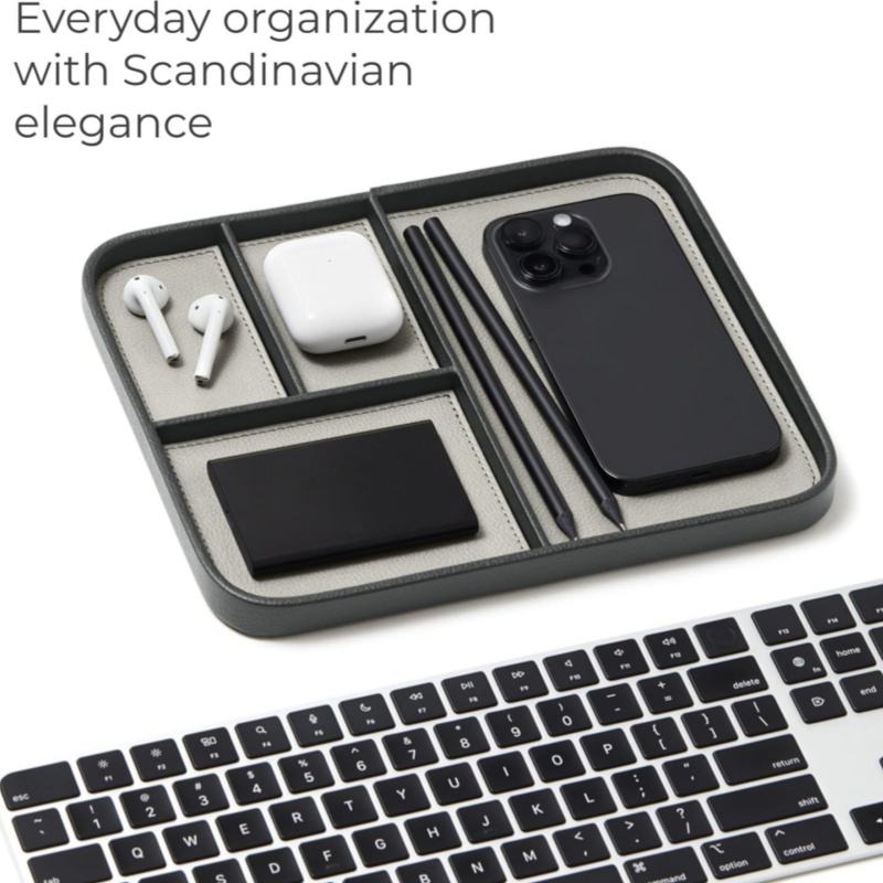 Multifunction Storage Tray for Desktop Organization