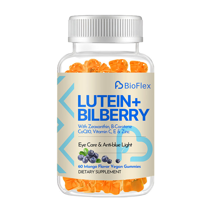 BioFlex Natural Kids' Zeaxanthin and Lutein Gummies with Blueberry Herbal Extract Formula Dietary Supplement for Good Vision and Eye Health