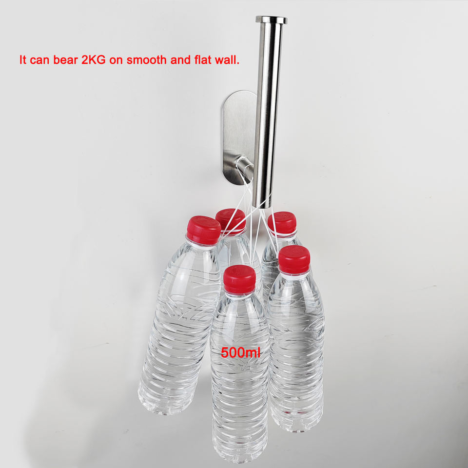 Stainless Steel 304 Wall-Mounted Baseball Cap Holder with Impact-Resistant Design for Door Bedroom Hut Shelf Baseball Storage