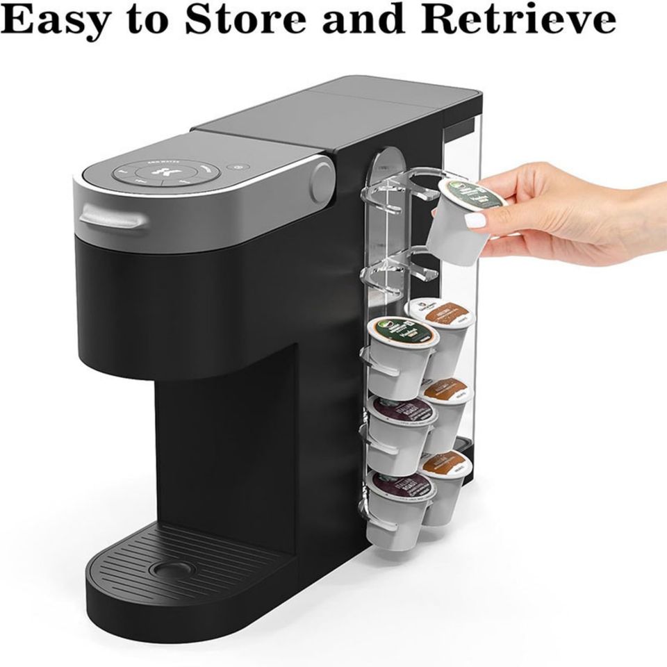 Space-Saving Plastic K-Cup Organizer for Small Countertops and Desktops