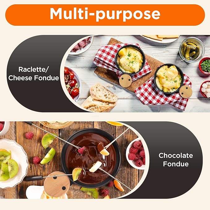 Mini Cheese Melting Set with Non-Stick Cheese Mold and Tealight Holder