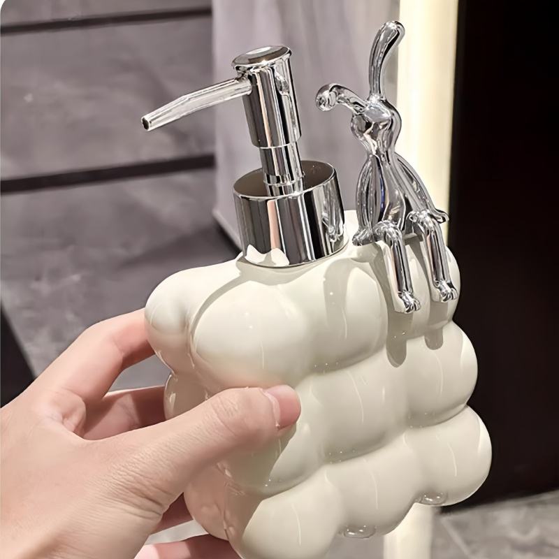 Ceramic Soap Dispenser Set for Bathroom and Kitchen