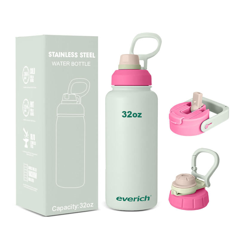 Stainless Steel Insulated Water Bottle with Accessories