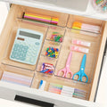 6/11/15 Transparent Plastic Drawer Organizer Set - 4 Large, Versatile Kitchen Drawer Organizer Utensil Trays, Stackable Dividers