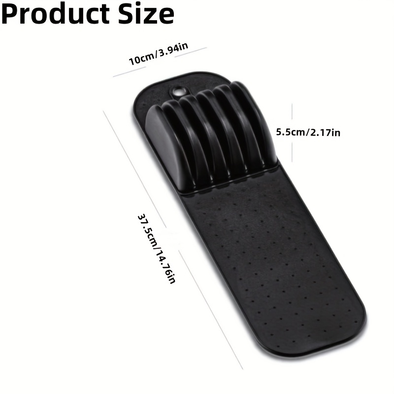 Modern Single-Stage Kitchen Knife Holder made of Silicone Universal Edge-Protected Organizer for Convenient Storage