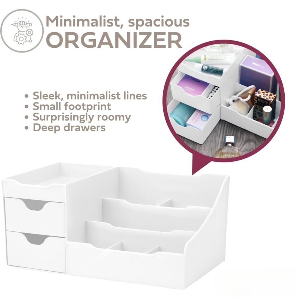 Fashionable Clothing and Makeup Organizer with Lipstick Cosmetic Storage