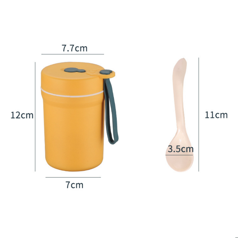 Portable PP Material Scald-Proof Coffee Mug with Lid for Home, Outdoor, Camping, Breakfast, Wheat Soup Cup, Hand Washable