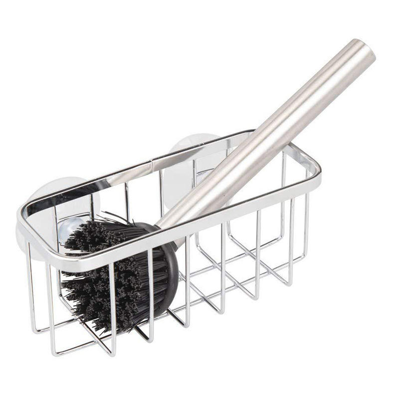 Stainless Steel Kitchen Sink Caddy with Drip Tray Sponge Holder Sink Organizer