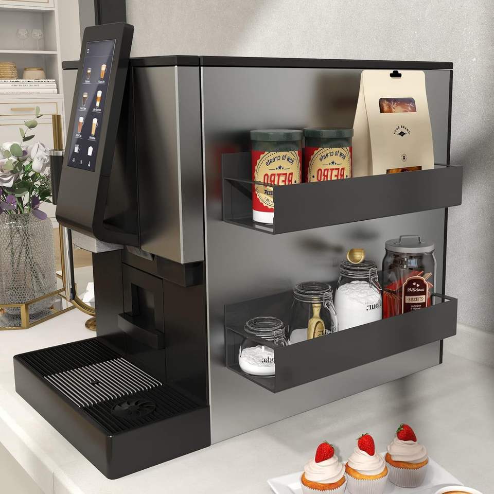 Modern Magnetic Refrigerator Storage Shelf Kitchen Side Hanging Spice Metal Dance Shelves