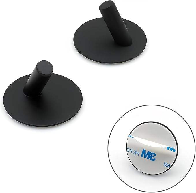 Self-Adhesive Towel Hook for Bathroom, Suitable for Shower Cabins - Adhesive Wall Hook for Bath