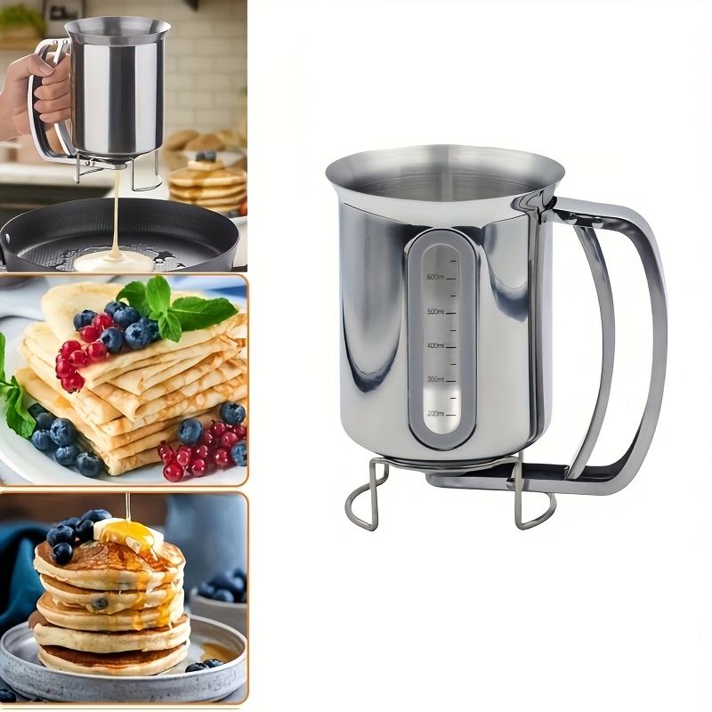 Stainless Steel Cake and Pancake Batter Dispenser with Graduation Markings
