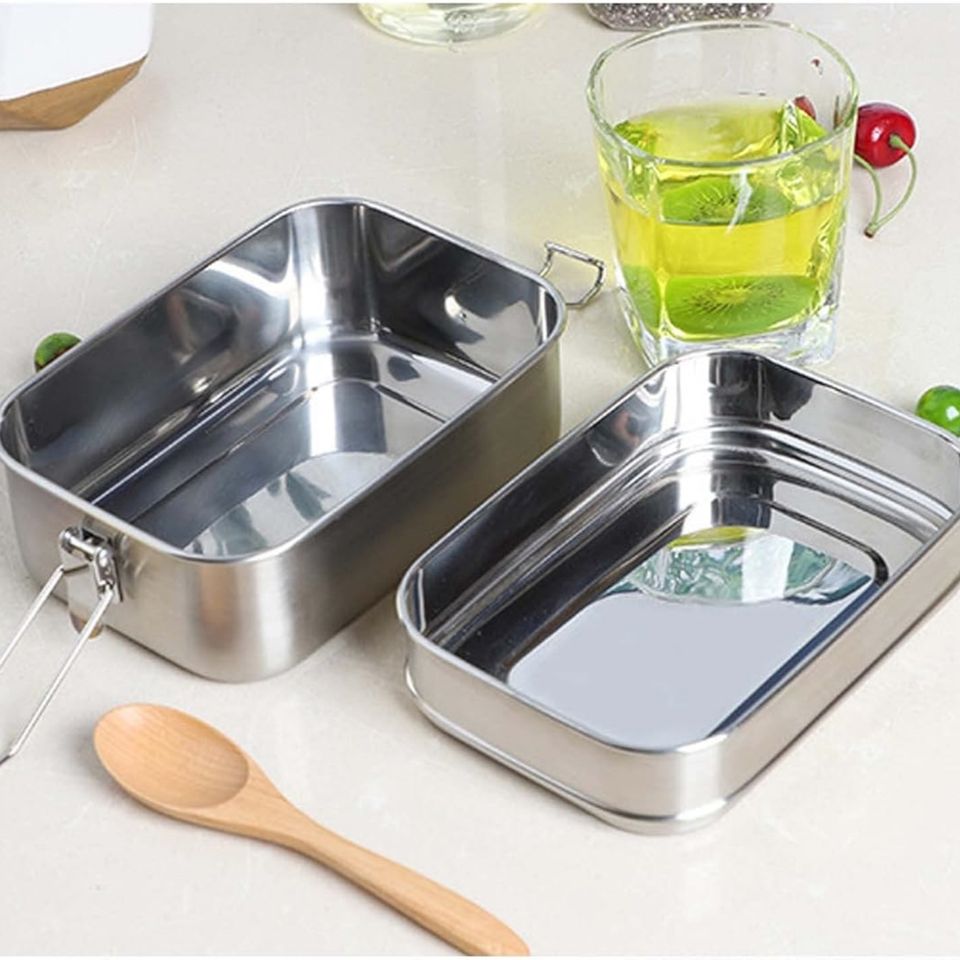 304 Stainless Steel Leak-proof Food Container with Removable Divider for Meal Prep