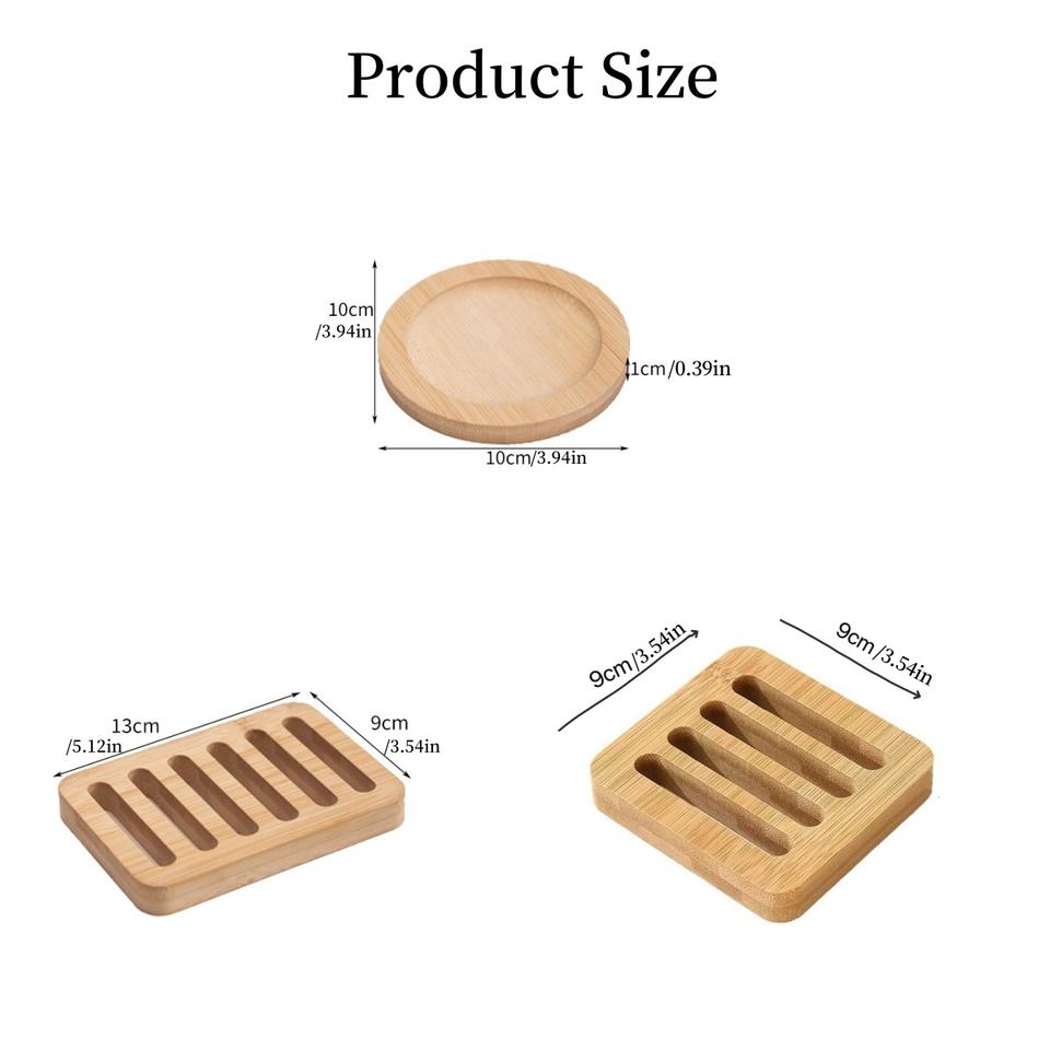 Modern Bamboo Coaster Set for Tea Ceremony Drinks Cup Water Cup Tray Coffee Mat Christmas Gift for Family Friends Insulation Rack