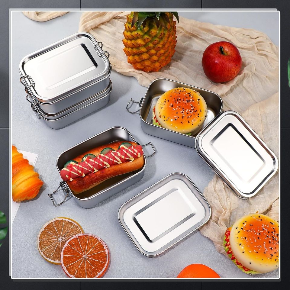 Stainless Steel Bento Lunch Box for School and Office, Ideal for Kids and Adults