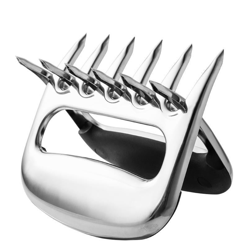 Stainless Steel Bear Claw Pulled Pork Meat Shredder BBQ Grill Tools - Pack of 2