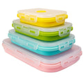 Collapsible Silicone Lunchbox - Food-Grade BPA-Free Container with Lid