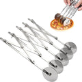 Stainless Steel Environmentally Friendly Dough Cutter Baking Tool Dough Divider 7 Wheels Flexible Roller Rounder Box