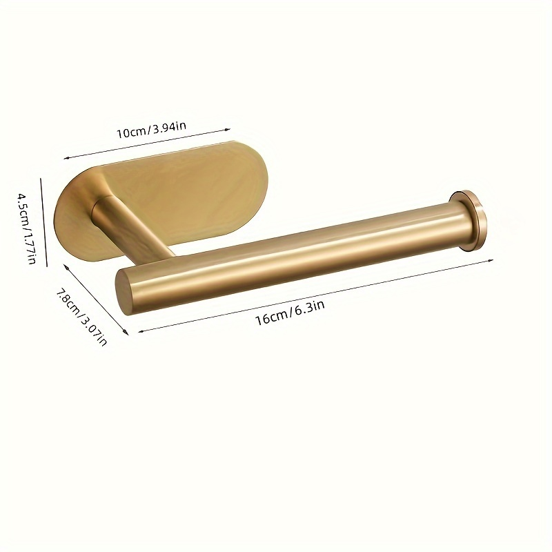 Gold Self-Adhesive Wall Mounted Tissue Holder