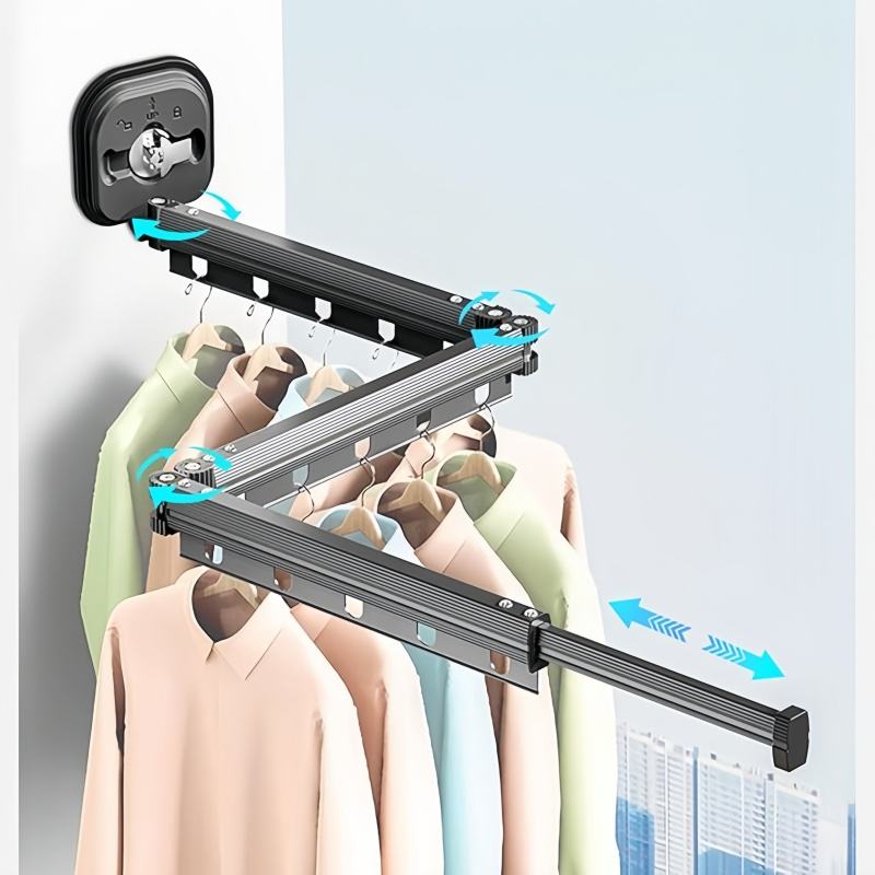 Balkon-Trocken gestell, Klapp-und Teleskop-Trocken gestell aus Aluminiumlegierung