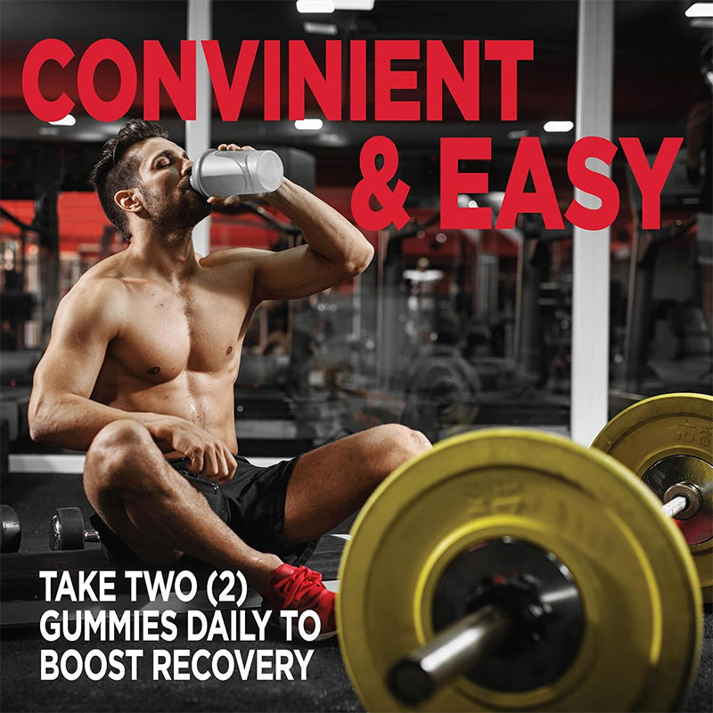 BioFlex China Manufacturer Logo Amino Acid BCAA Gummies 1000mg Muscle Regeneration Supplement