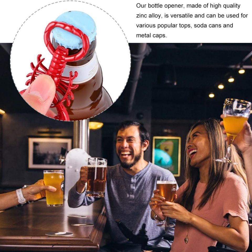 Exquisite Beer Opener Creative Metal Corkscrew Lobster Bottle Opener