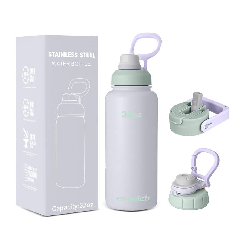 Stainless Steel Insulated Water Bottle with Accessories