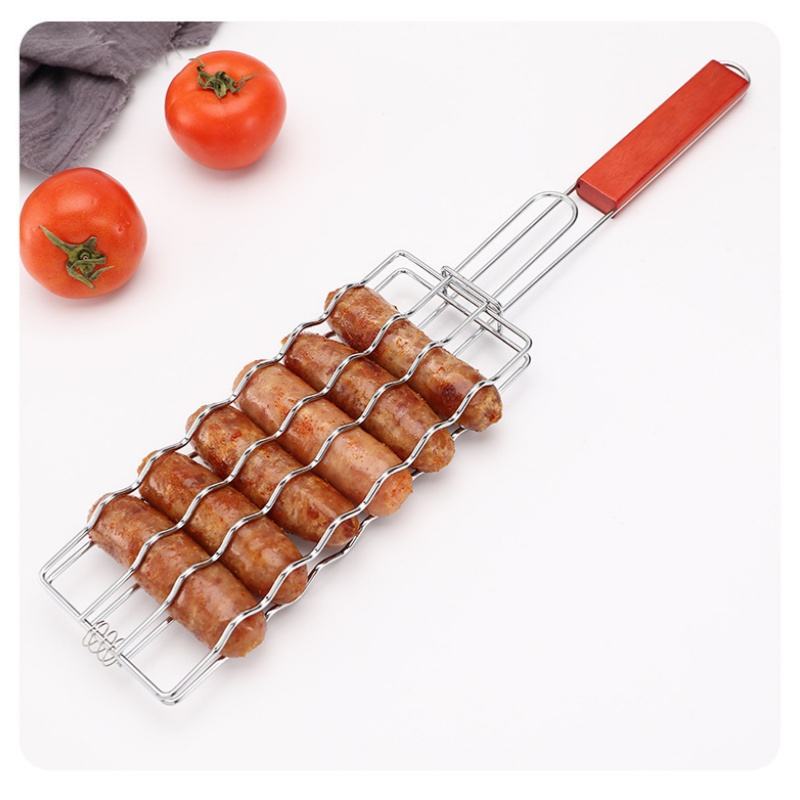 Stainless Steel Grill Tongs with Removable Grill Grate for Outdoor Camping