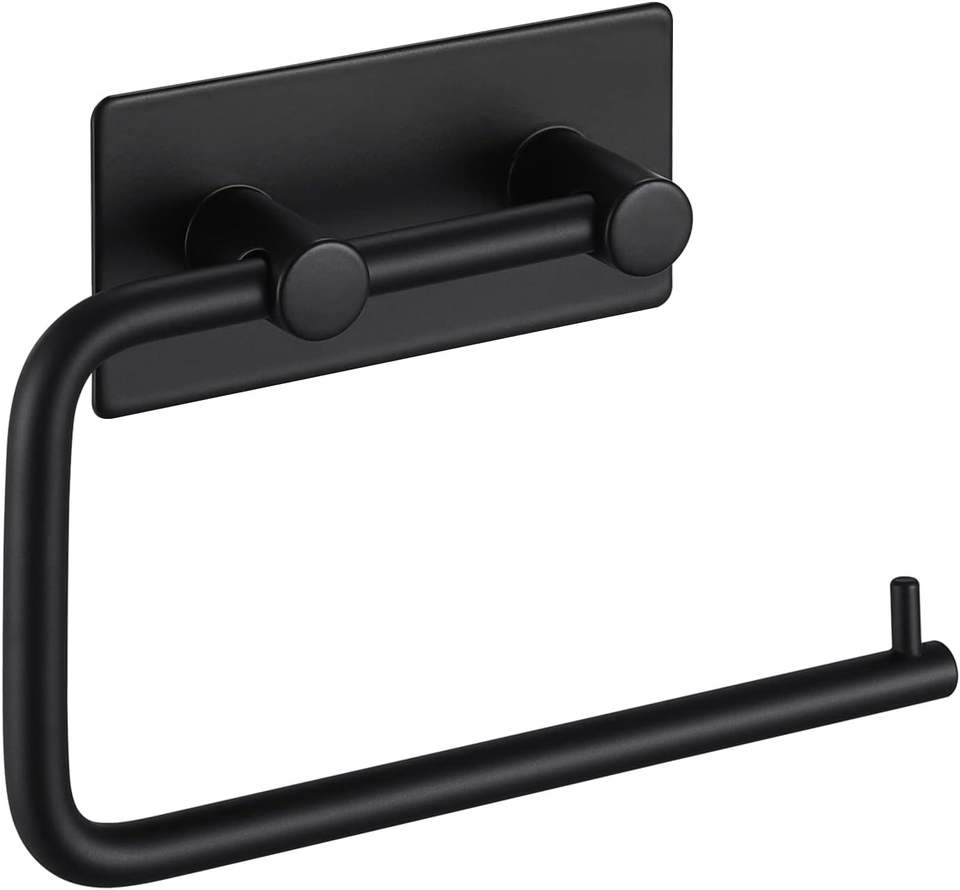 Adjustable Self-Adhesive Stainless Steel Toilet Paper and Paper Towel Holder for Bathroom