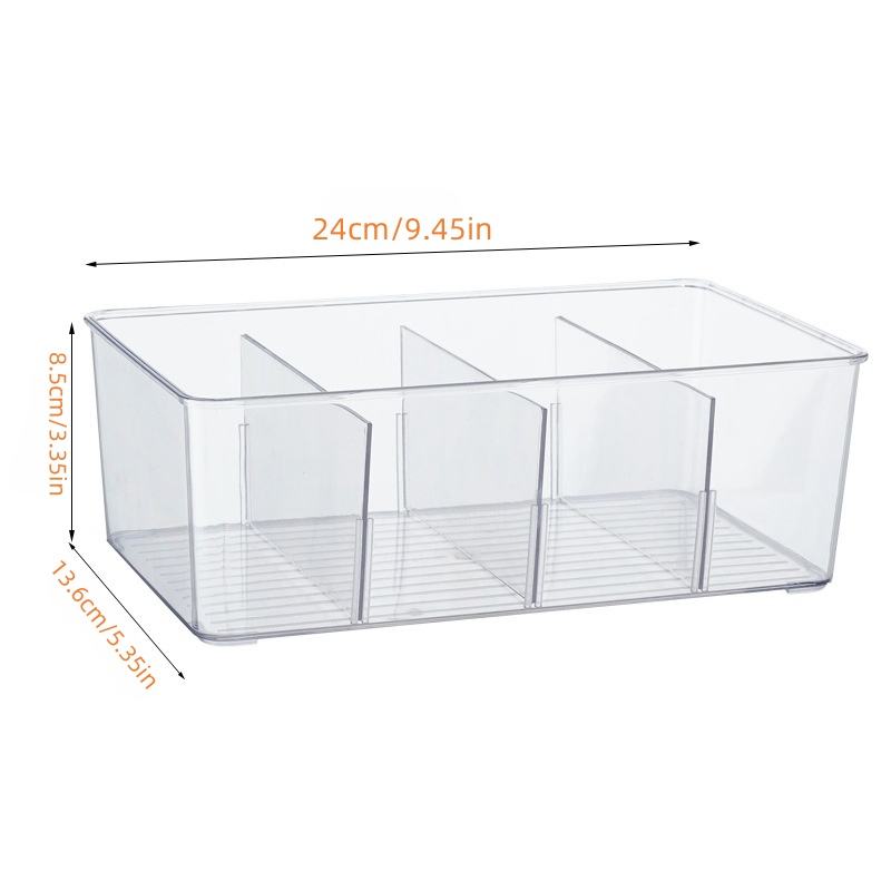 Multifunctional Snacks Tea Bag Organizer with Divided Cosmetic Compartment