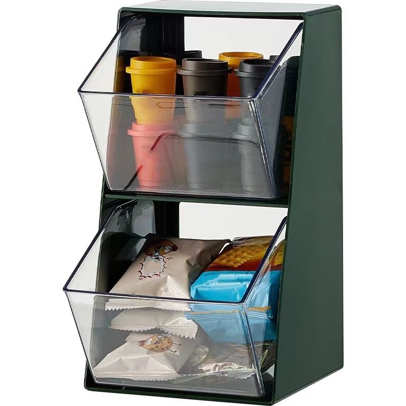 Plastic Tea Bag Coffee Storage Box Candy Chocolate Snack Rack Jewelry Storage