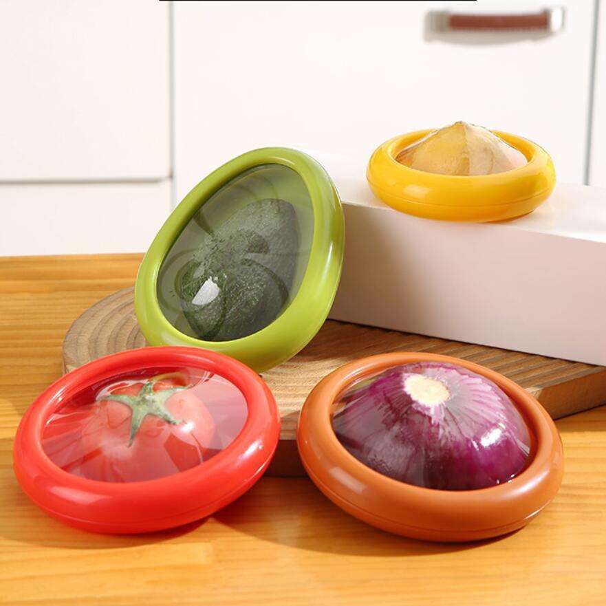 Mini Silicone Food Storage Container - Reusable Fruit Vegetable Holder for Fresh Kitchen Storage