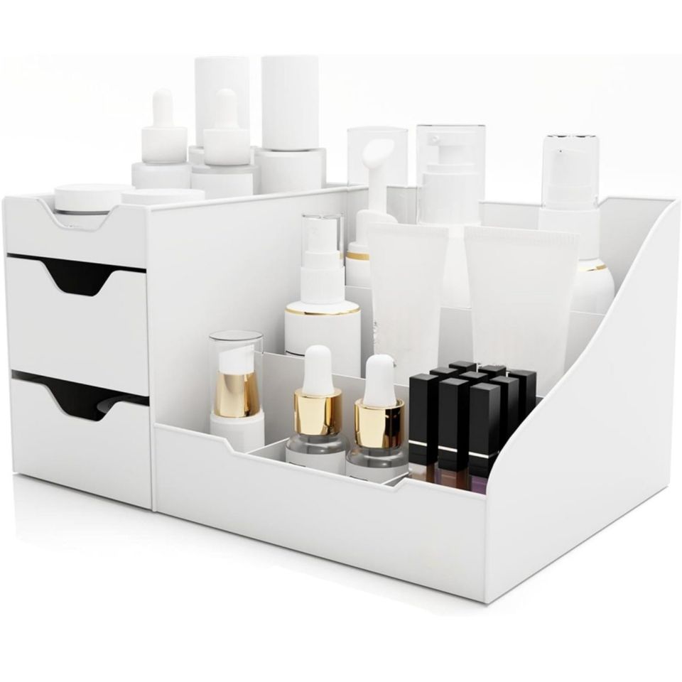 Fashionable Clothing and Makeup Organizer with Lipstick Cosmetic Storage