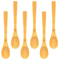 Modern Bamboo Long Handle Spoon Cutlery Set Heat-Resistant Kitchenware for Party for Honey/Coffee/Coconut Oil Soup More