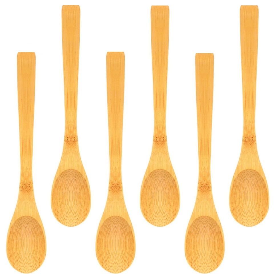 Modern Bamboo Long Handle Spoon Cutlery Set Heat-Resistant Kitchenware for Party for Honey/Coffee/Coconut Oil Soup More