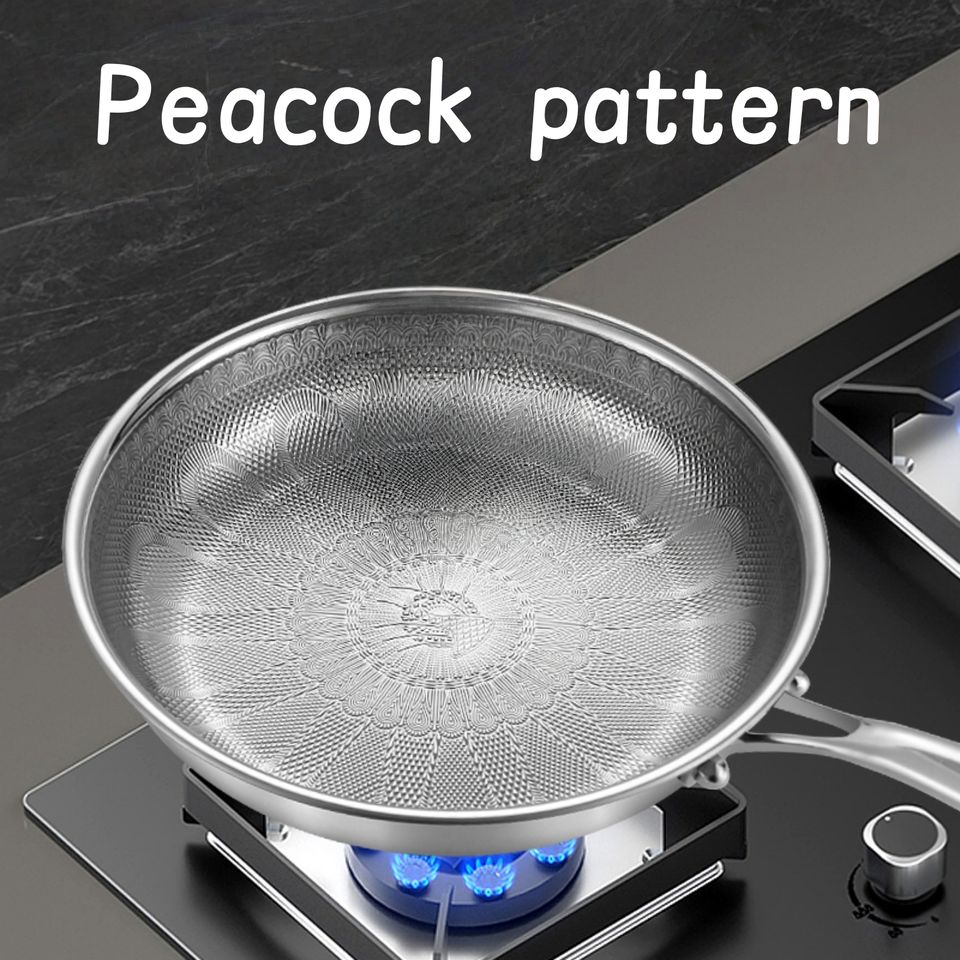 Durable Chinese Hand-Hammered Cooking Wok with Titanium Coating for Induction Cooktops
