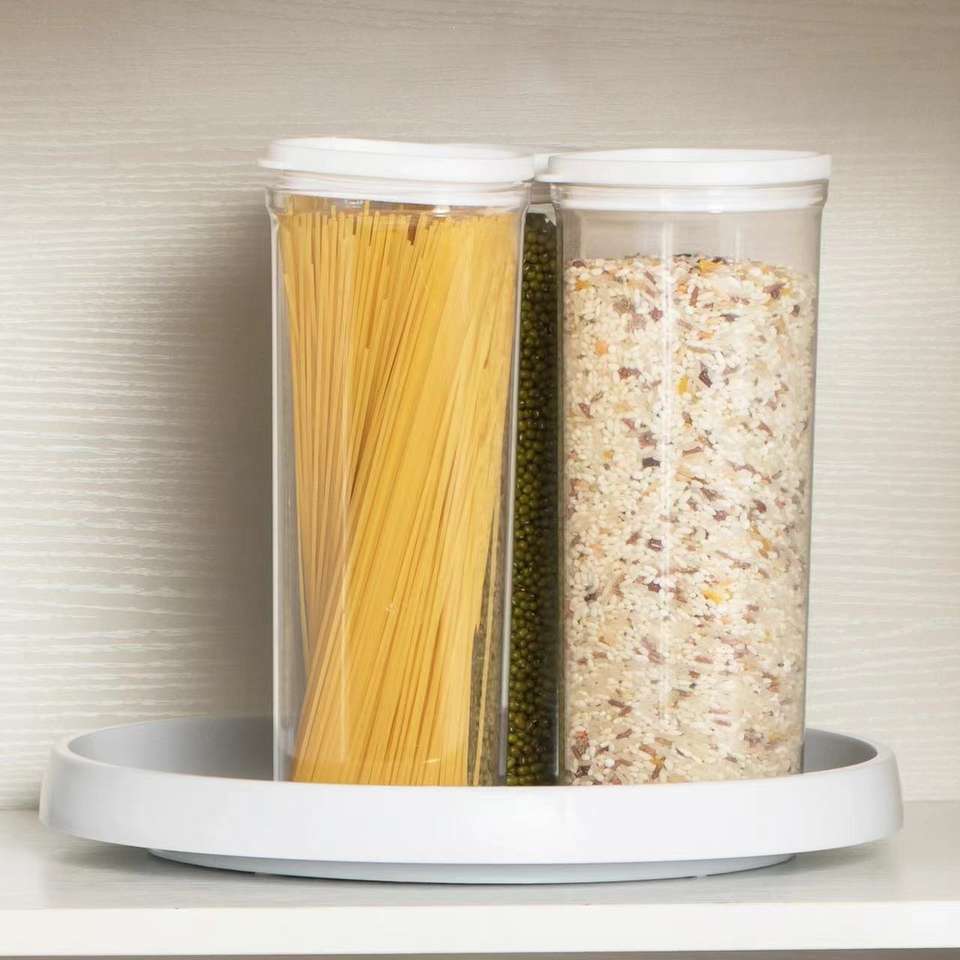 Rotatable Kitchen Silicone Spice Rack - Kitchen & Bathroom Organizer