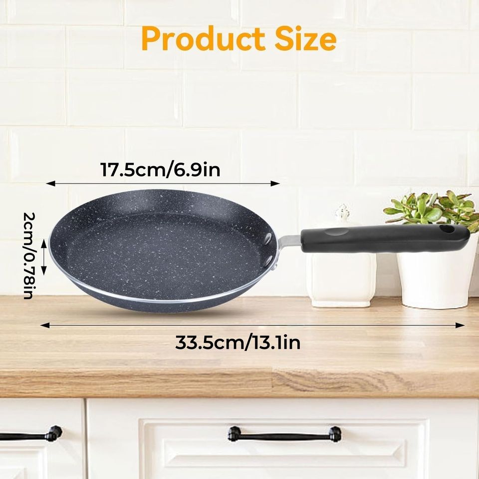 Granite Coating Fry Pan for Healthy Cooking, Induction Compatible