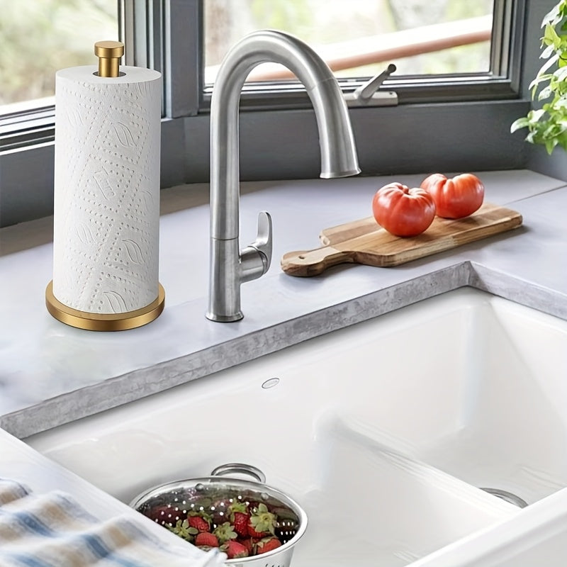 Premium Freestanding Metal Paper Roll Holder Bestseller Stainless Steel Kitchen and Toilet Paper Roll Holder Storage Rack