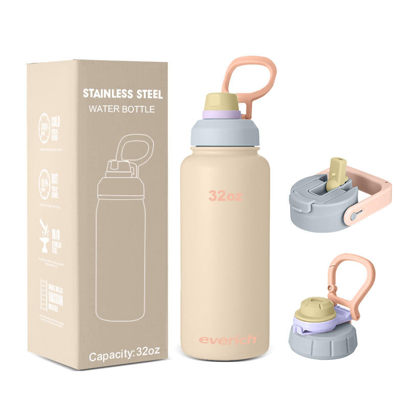 Stainless Steel Insulated Water Bottle with Accessories