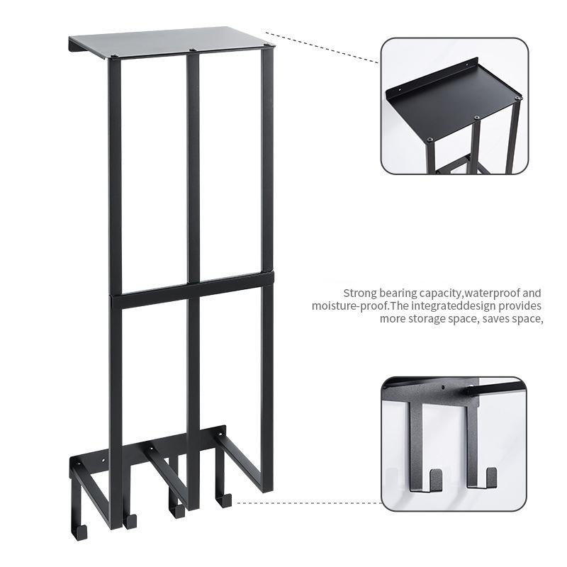 Multifunctional Wall-Mounted Towel Holder Shelf with Large Capacity for Bathroom and Toilet
