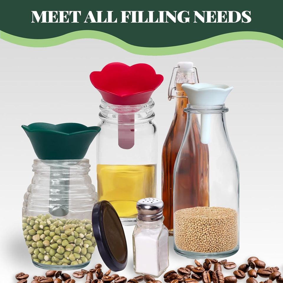 Christmas Tree Silicone Funnel Set Kitchen Gift Home Decor