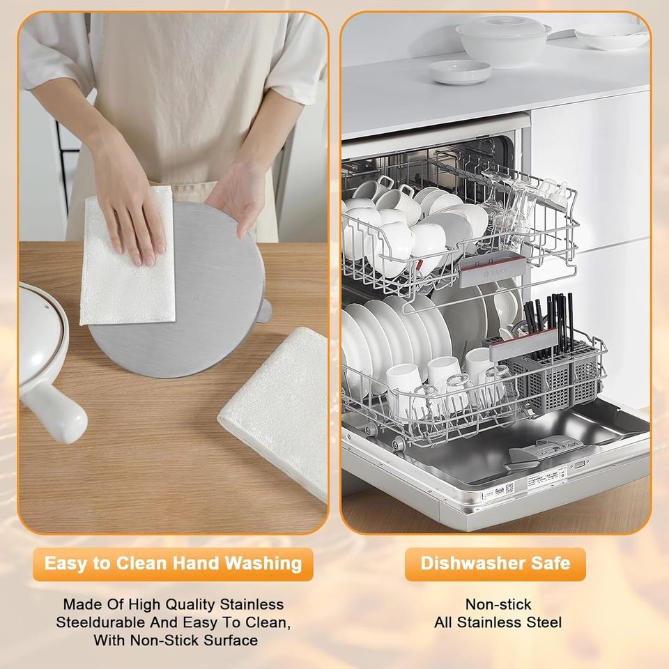 Stainless Steel High-Performance Hamburger Press for Flat Top Grills - Meat and Poultry Tool