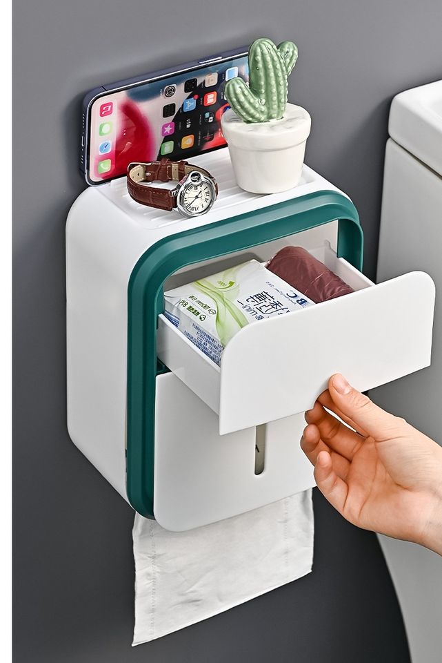 Modern Wall-Mounted Toilet Paper Box
