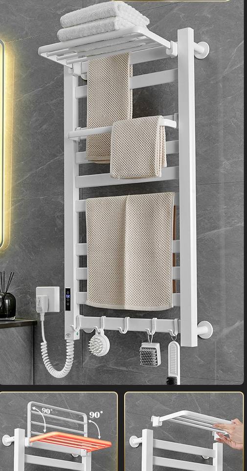 Premium Smart Towel Warmer for Wall Mount with Electric Heated Towel Rack