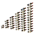 Modern Metal Wall Wine Rack with Large Capacity