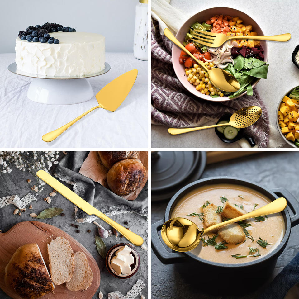 Stainless Steel Buffet Serving Set, Kitchen Utensil Set