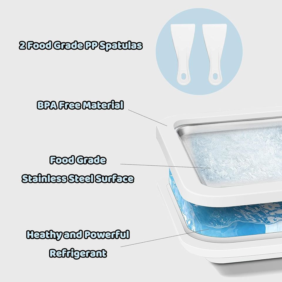 Food-Safe Stainless Steel Soft Ice Cream Maker for Frozen Yogurt - Premium Ice Cream Tools