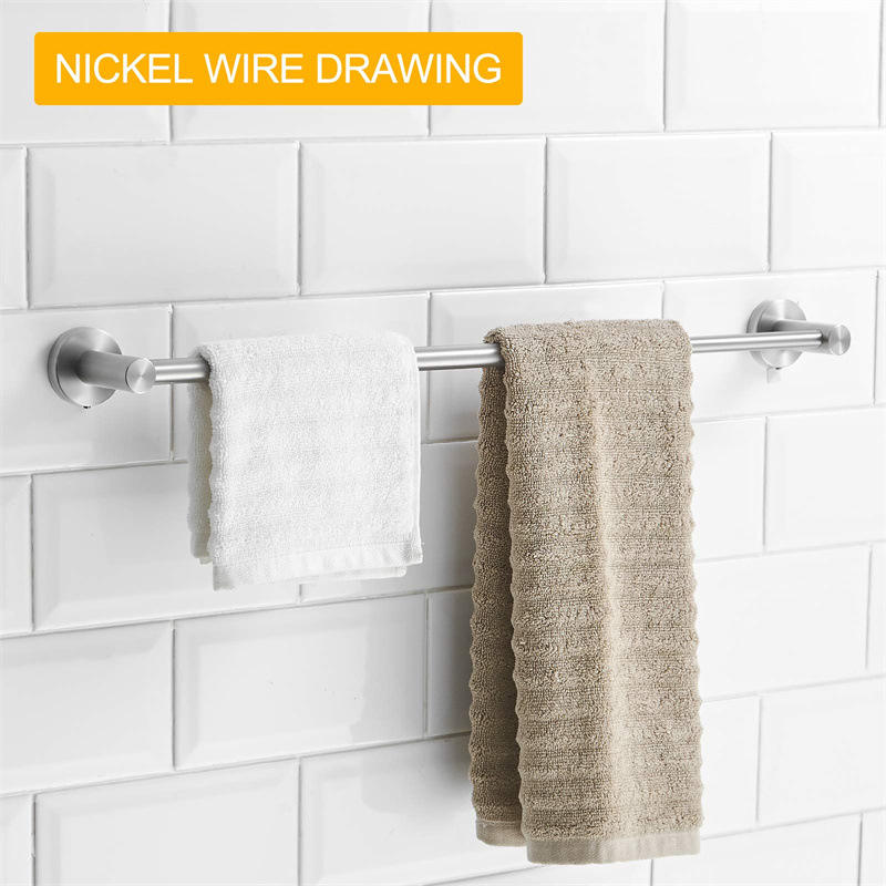 Adjustable Stainless Steel Telescopic Bathroom Shelf Towel Holder